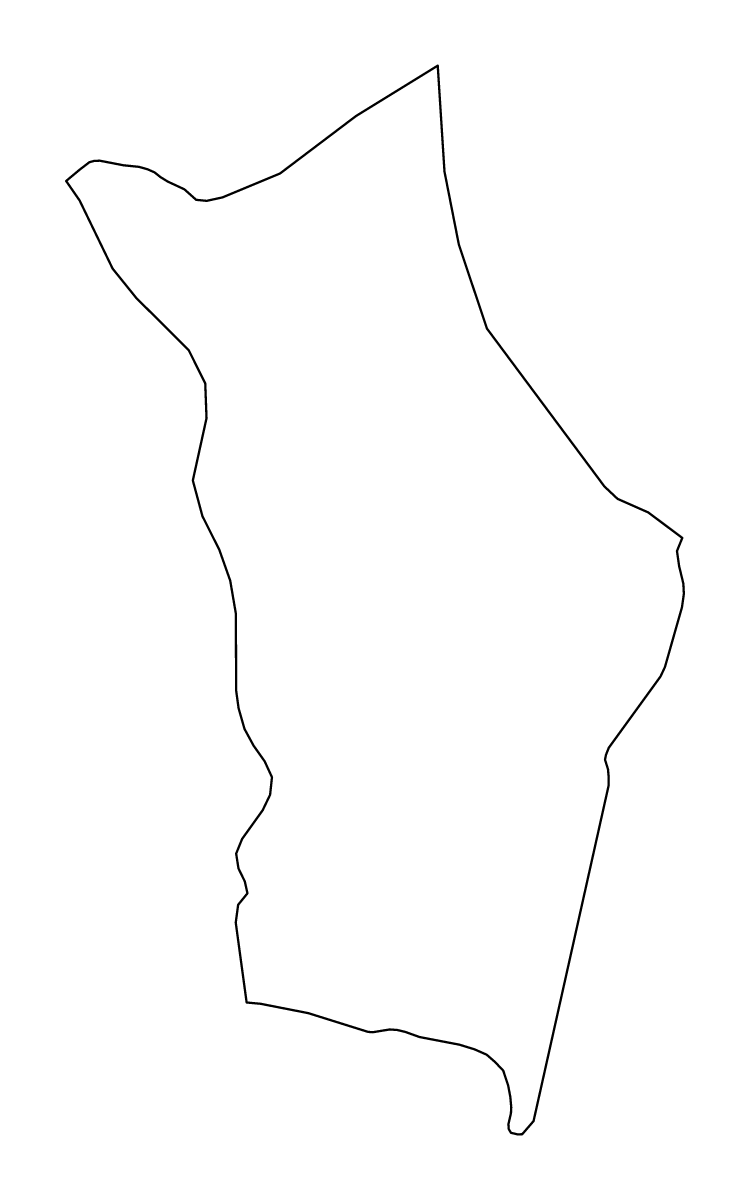 Mapa de contorno de Ntcheu, Malawi.