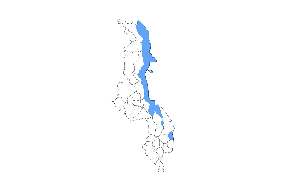 Malawi outline map preview