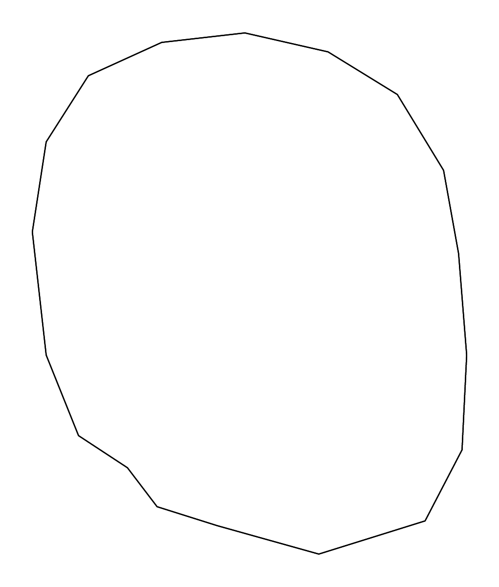 Mapa de contorno de Bamako, Mali con ríos.