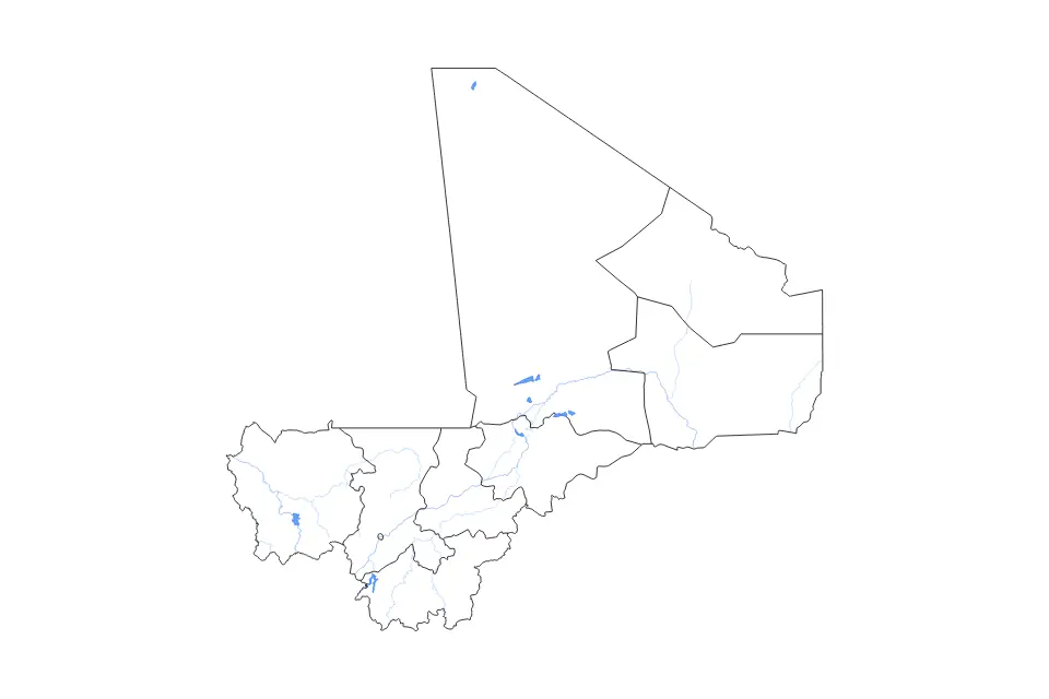 Mali outline map preview