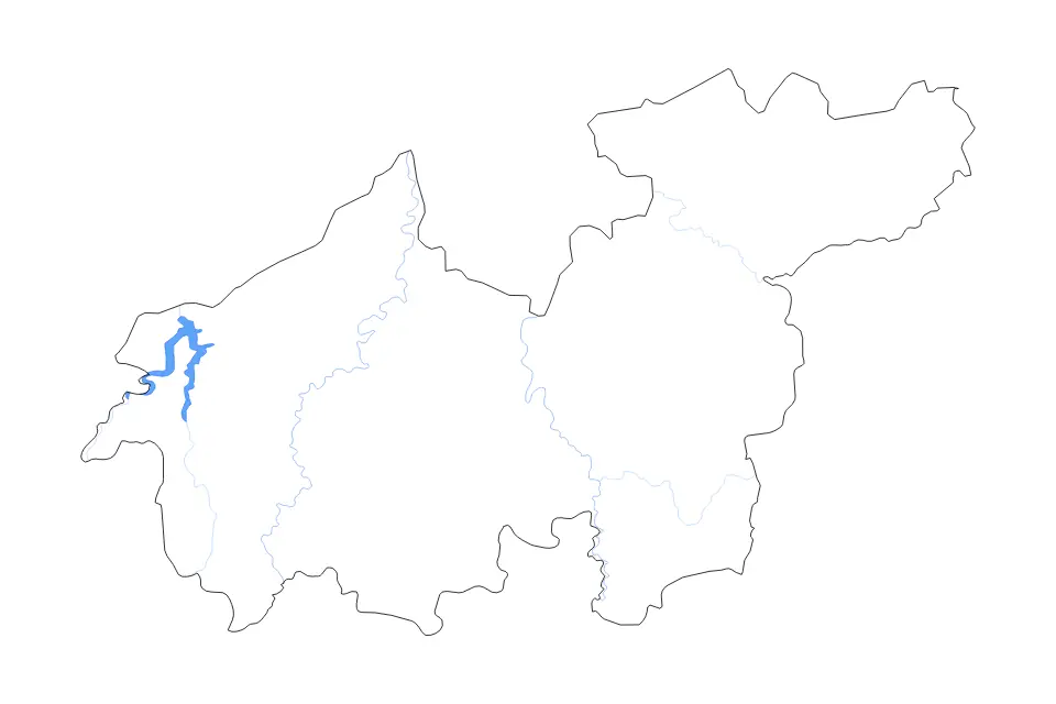 Carte de Wassoulou, Mali de type contour, lacs et rivières pour Afrique, montrant contour, lacs et rivières avec des éléments hydrographiques comme Lake Séligué.
