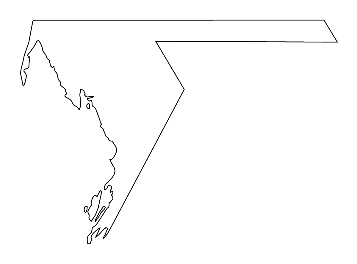 Mapa de contorno de Dakhlet Nouadhibou, Mauritania con ríos.