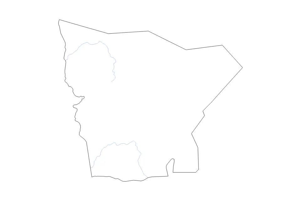 Aperçu de la carte de contour de Hodh El Gharbi