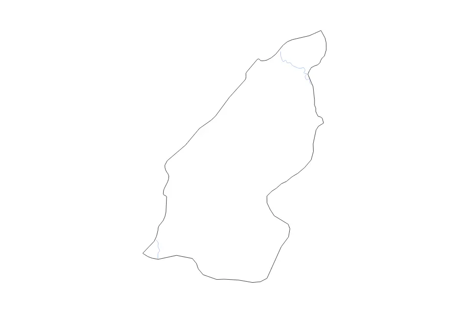Mapa de Doukkala Abda, Morocco de tipo contorno y ríos para África, con contorno y ríos con límites limpios.