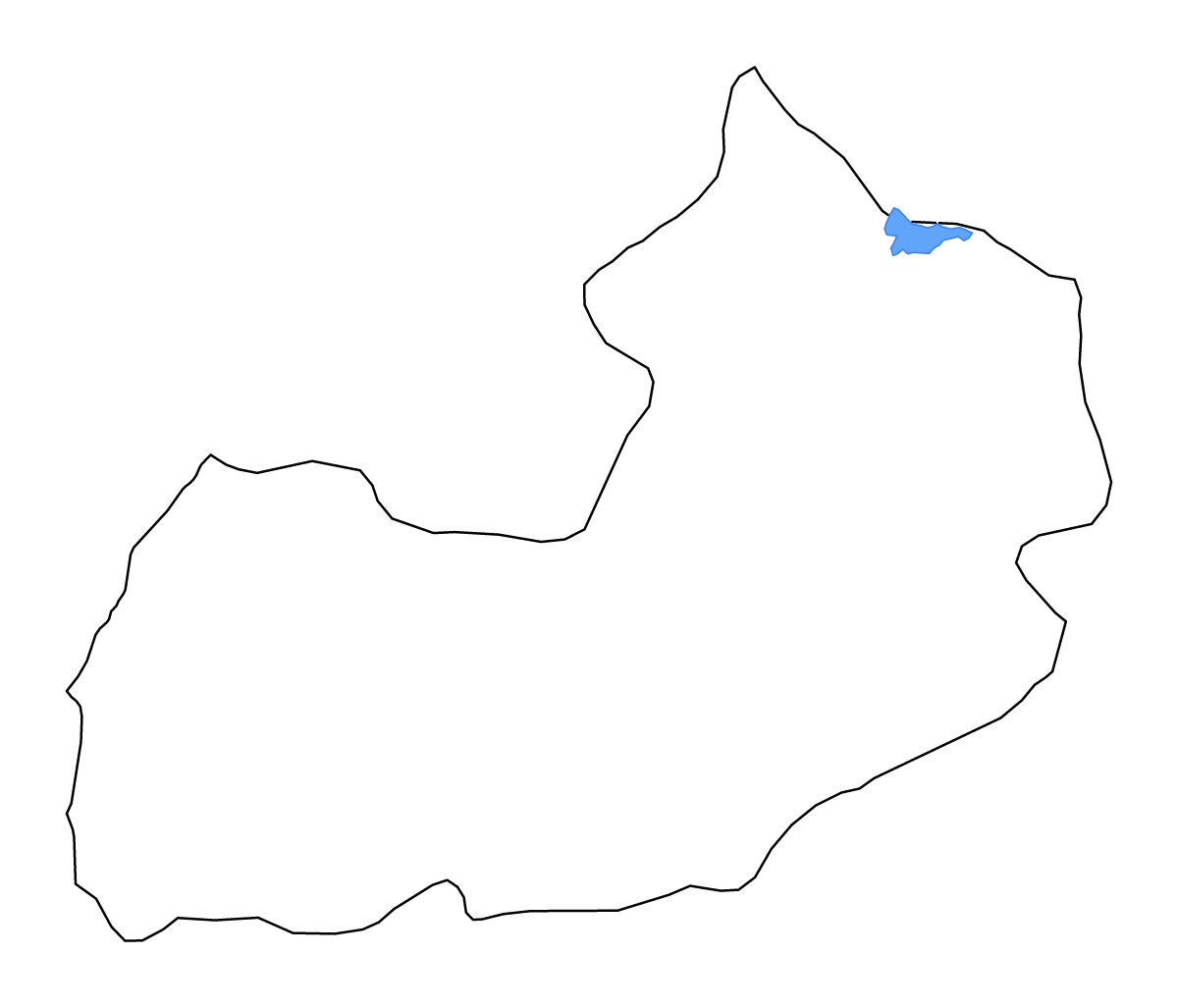 Carte de contour de Marrakesh-Tensift-El Haouz, Morocco avec lacs et rivières.