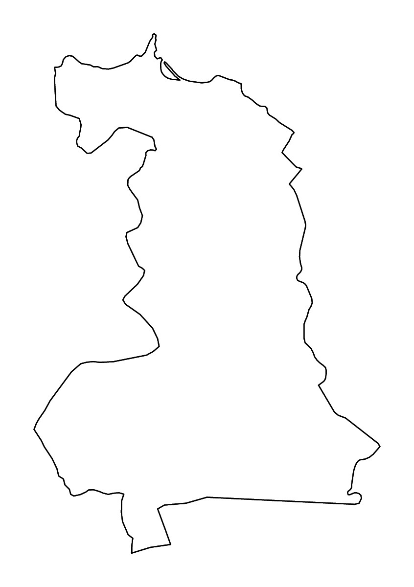 Carte de contour de Oriental, Morocco avec rivières.