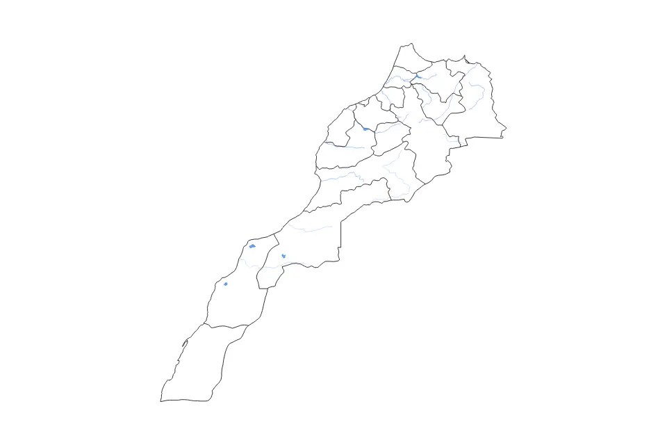 Morocco outline map preview