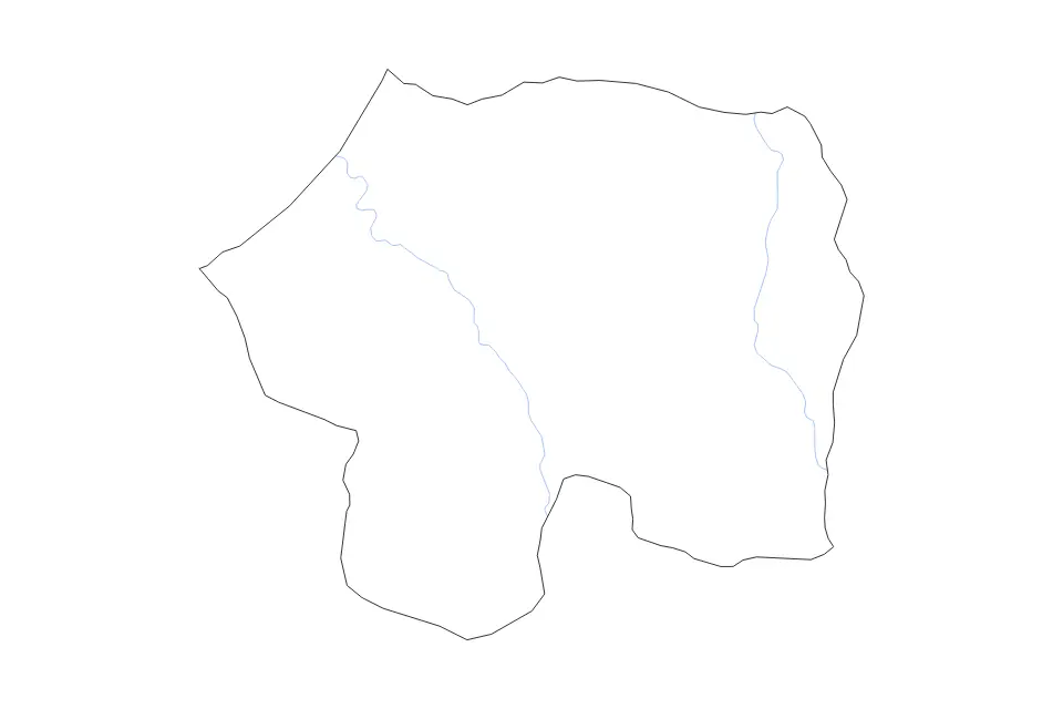 Mapa de Rabat-Salé-Zemmour-Zaër, Morocco de tipo contorno y ríos para África, con contorno y ríos con límites limpios.