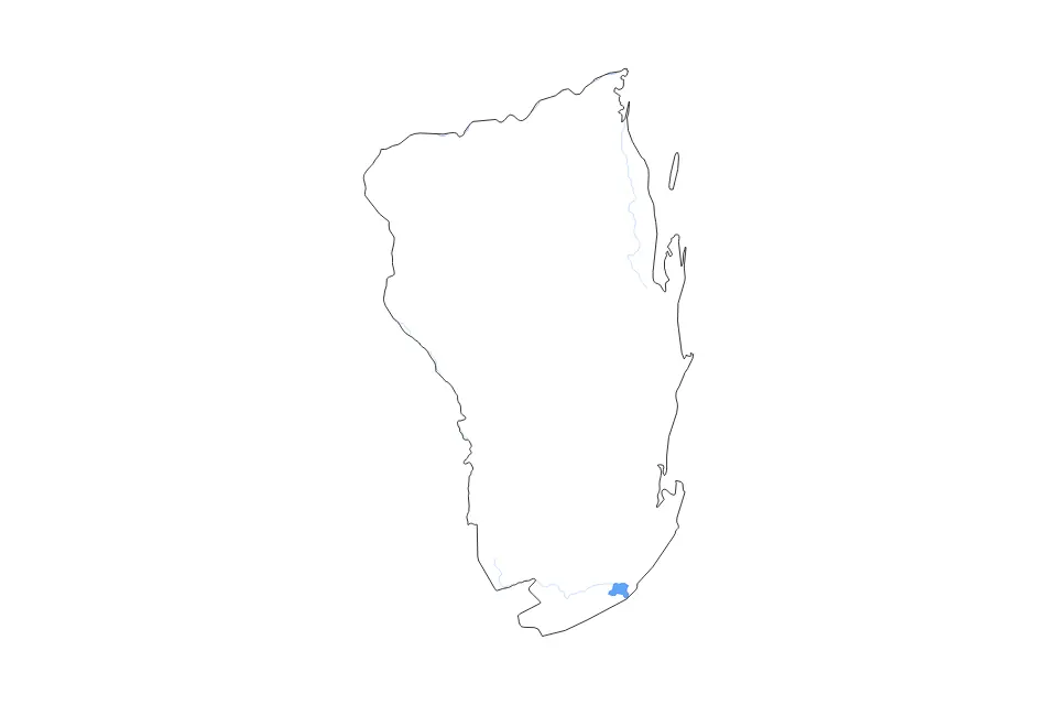 Aperçu de la carte de contour de Inhambane