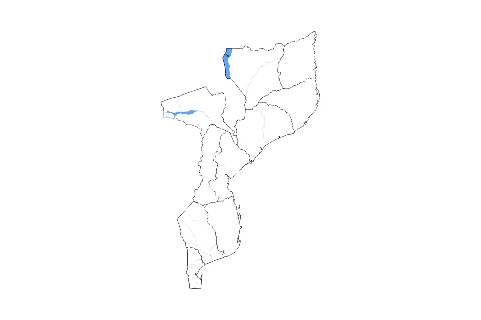 Mozambique outline map preview