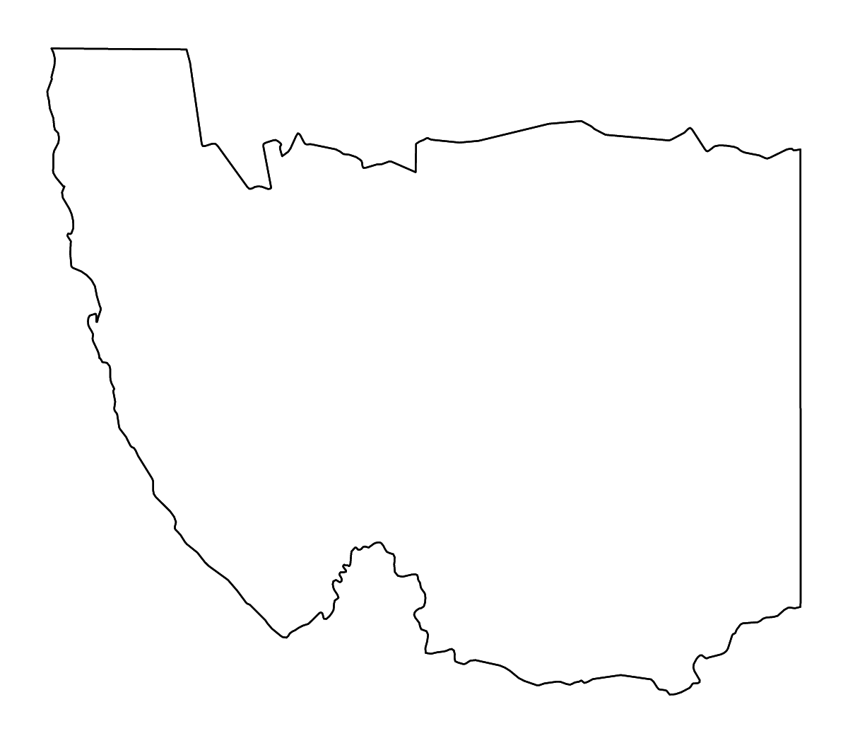 Carte de contour de Karas, Namibia avec rivières.