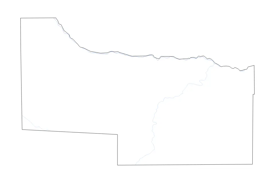 Aperçu de la carte de contour de Kavango