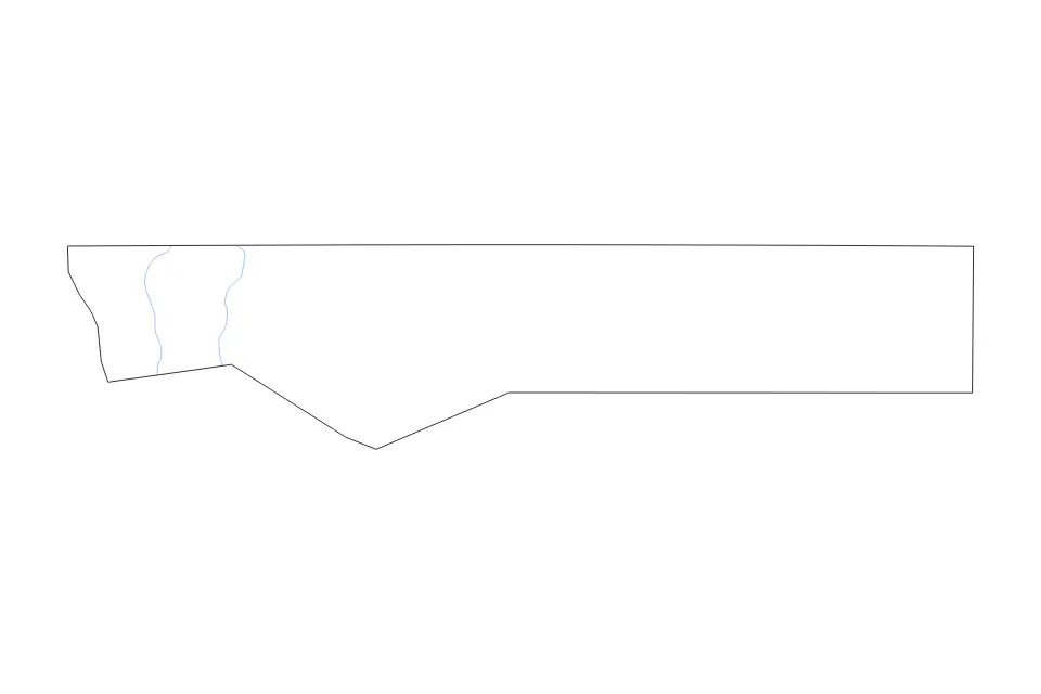 Outline map of Ohangwena, Namibia with subdivision borders and rivers.