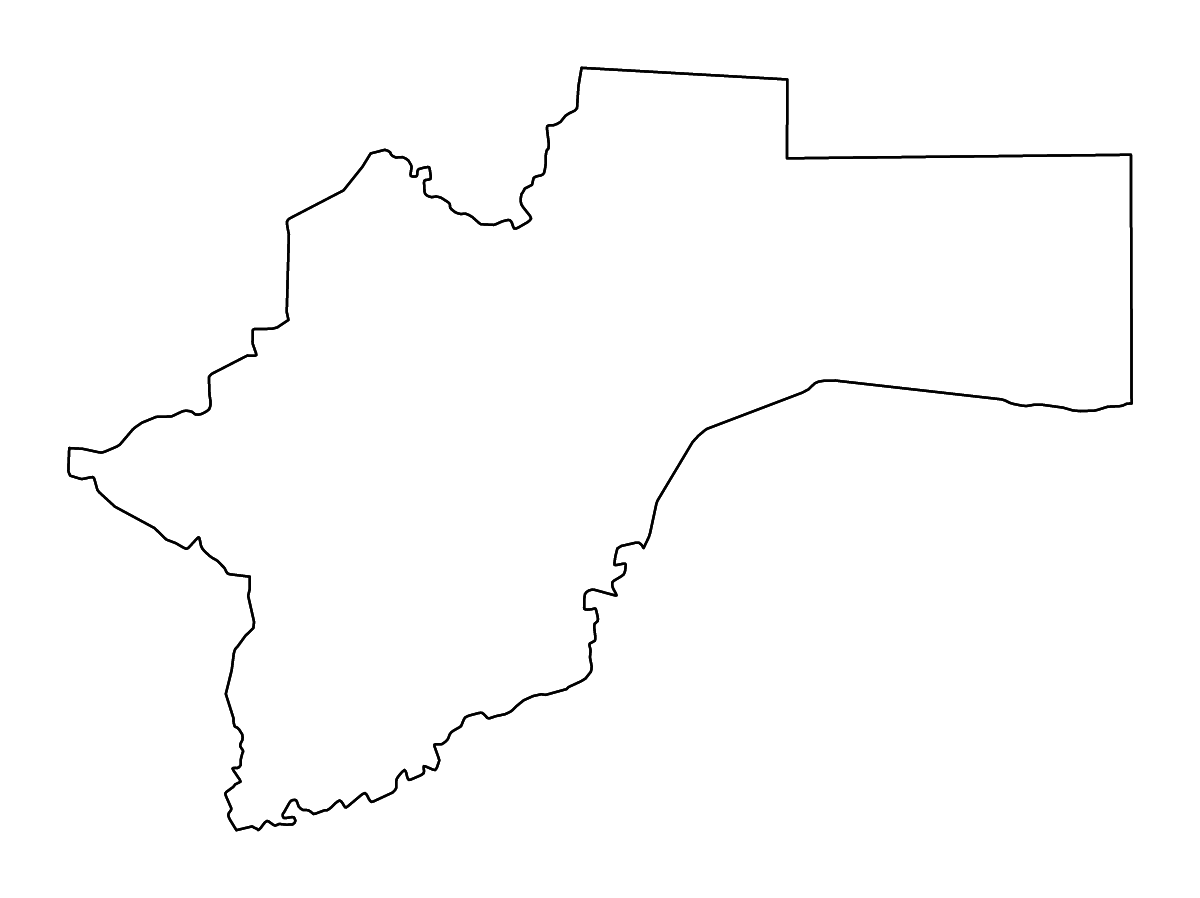 Mapa de contorno de Otjozondjupa, Namibia con ríos.