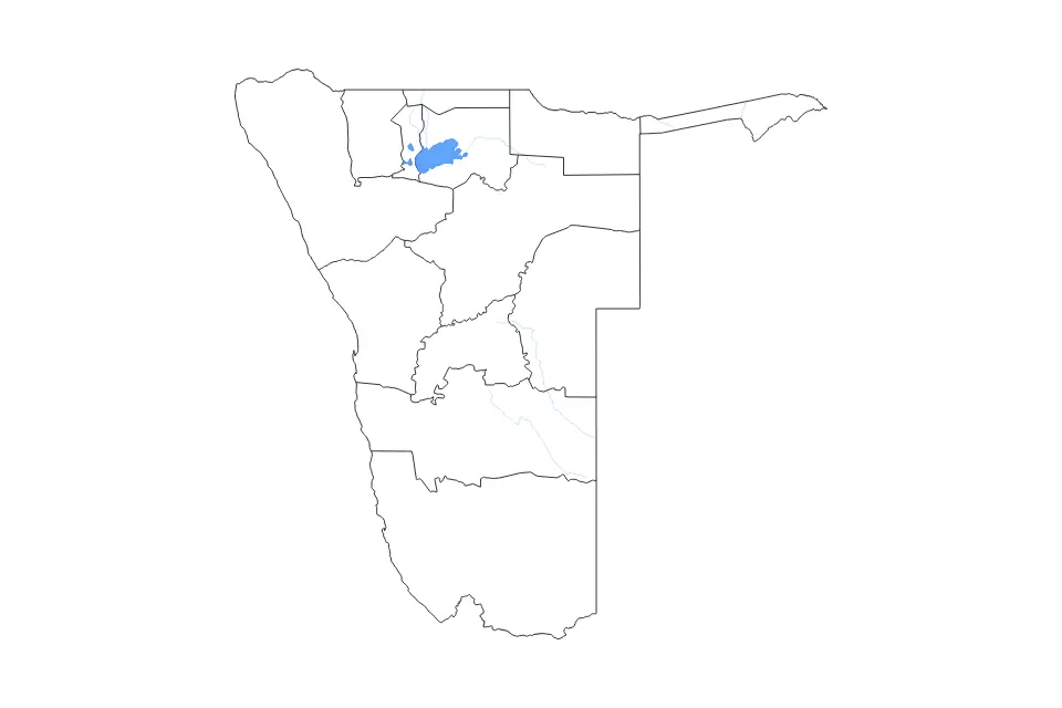 Namibia outline map preview