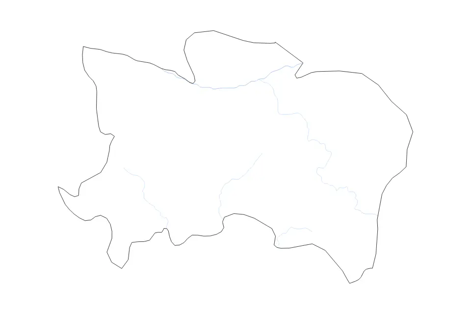 Benue State outline map preview