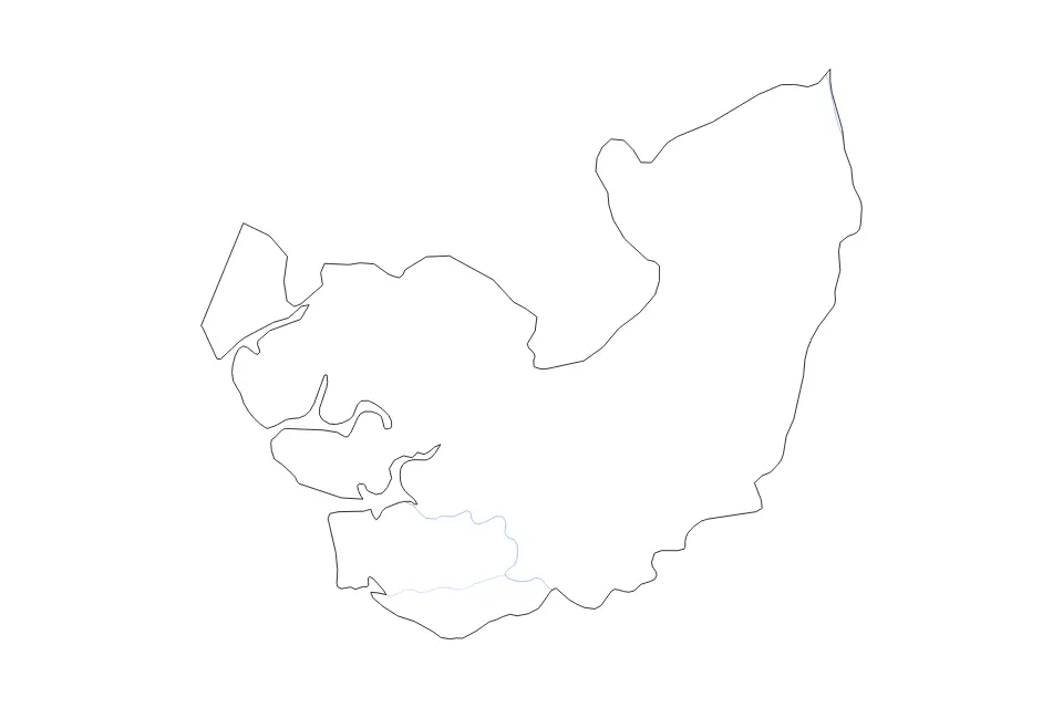 Carte de Delta State, Nigeria de type contour, subdivisions et rivières pour Afrique, montrant contour, subdivisions et rivières avec des limites nettes.