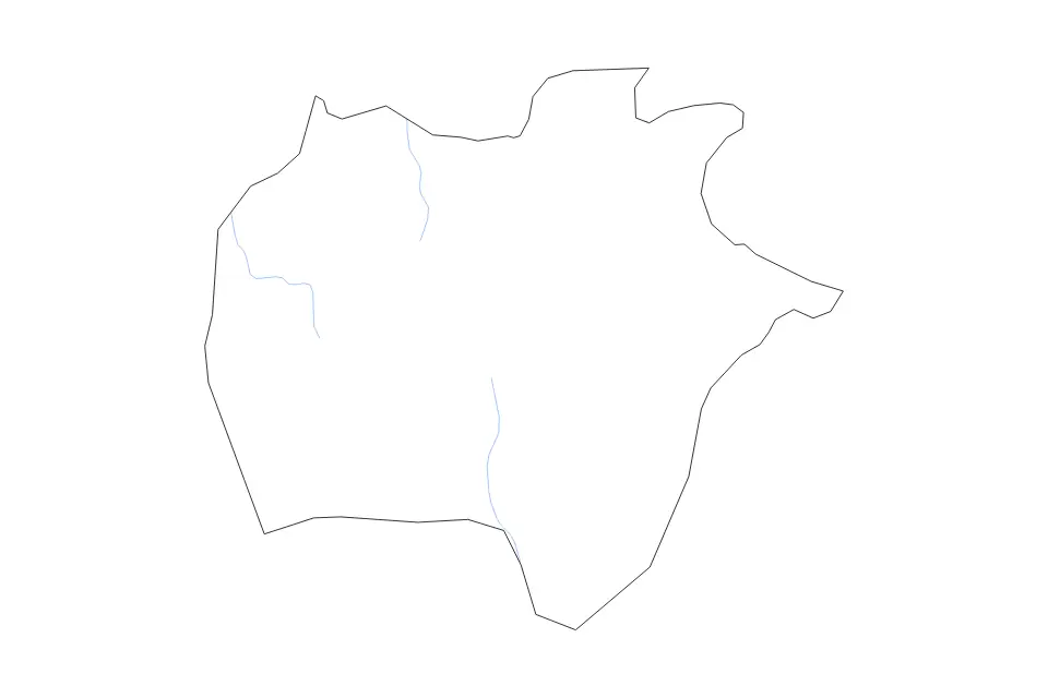 Carte de Ekiti State, Nigeria de type contour, subdivisions et rivières pour Afrique, montrant contour, subdivisions et rivières avec des limites nettes.