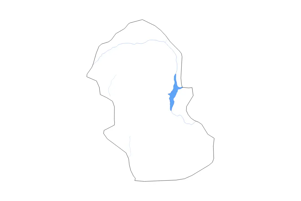 Carte de Gombe State, Nigeria de type contour, subdivisions, lacs et rivières pour Afrique, montrant contour, subdivisions, lacs et rivières avec des éléments hydrographiques comme Dadin Kowa Reservoir.
