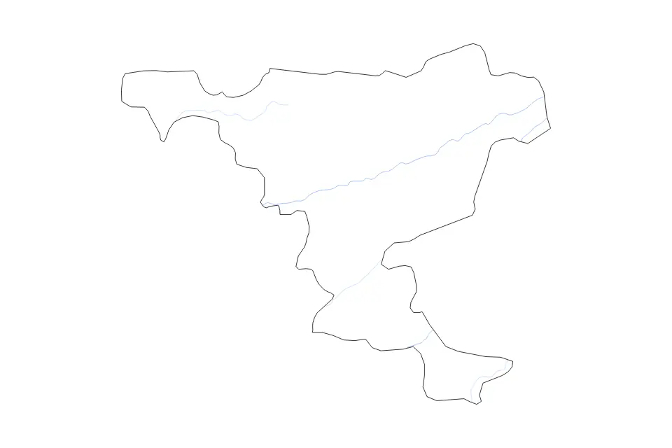 Outline map of Jigawa State, Nigeria with subdivision borders and rivers.