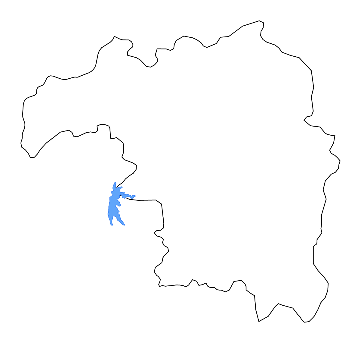 Carte de contour de Kaduna State, Nigeria avec lacs et rivières.