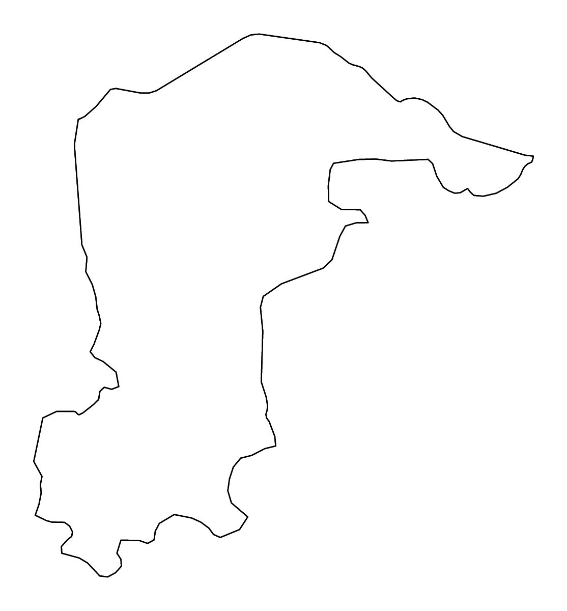 Carte de contour de Katsina State, Nigeria avec rivières.