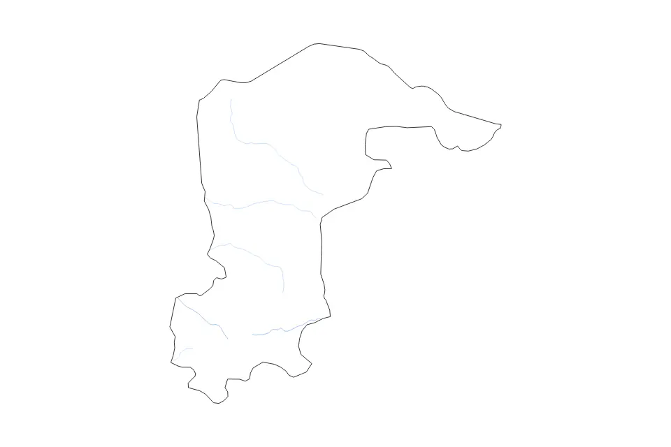 Carte de Katsina State, Nigeria de type contour, subdivisions et rivières pour Afrique, montrant contour, subdivisions et rivières avec des limites nettes.