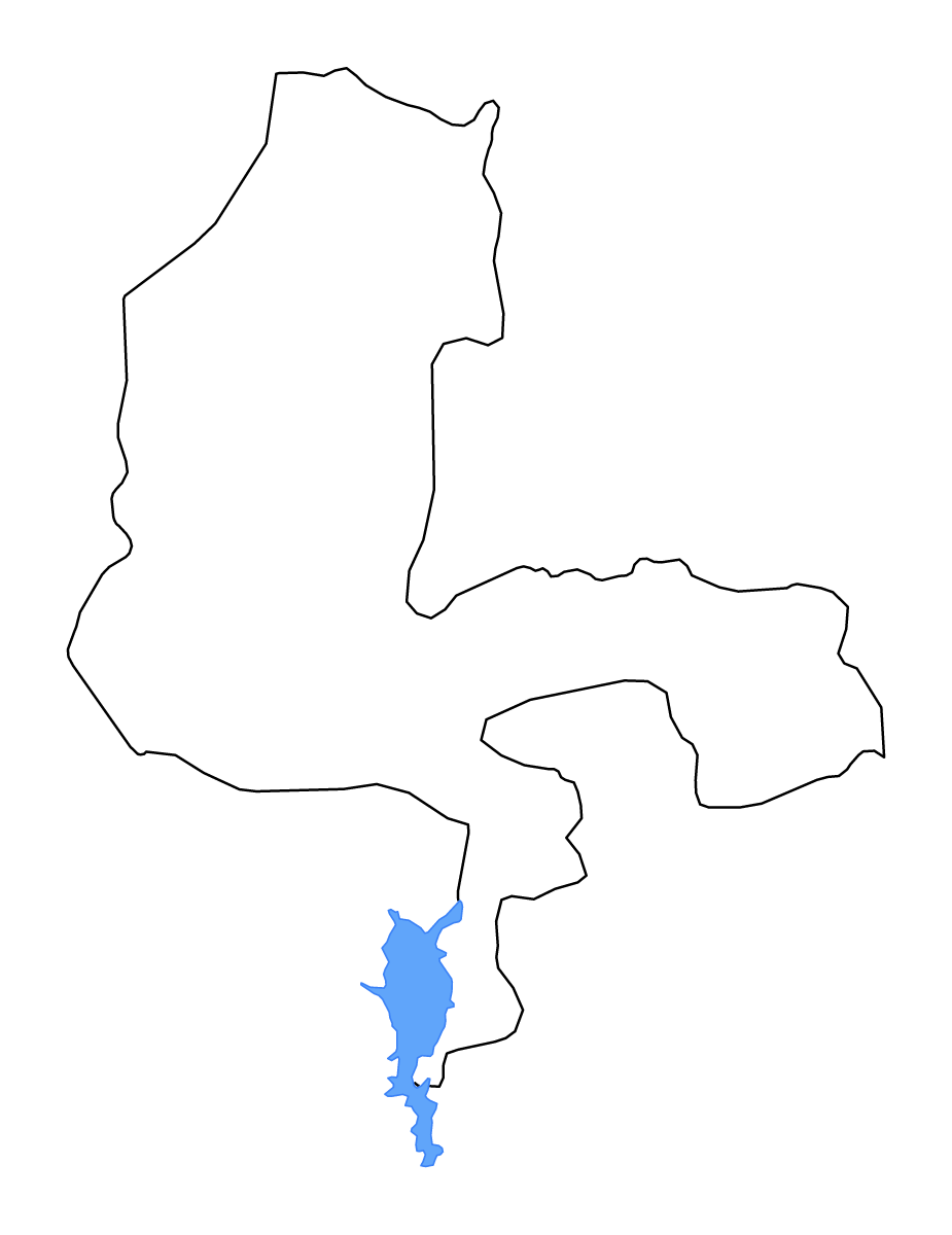 Carte de contour de Kebbi State, Nigeria avec lacs et rivières.