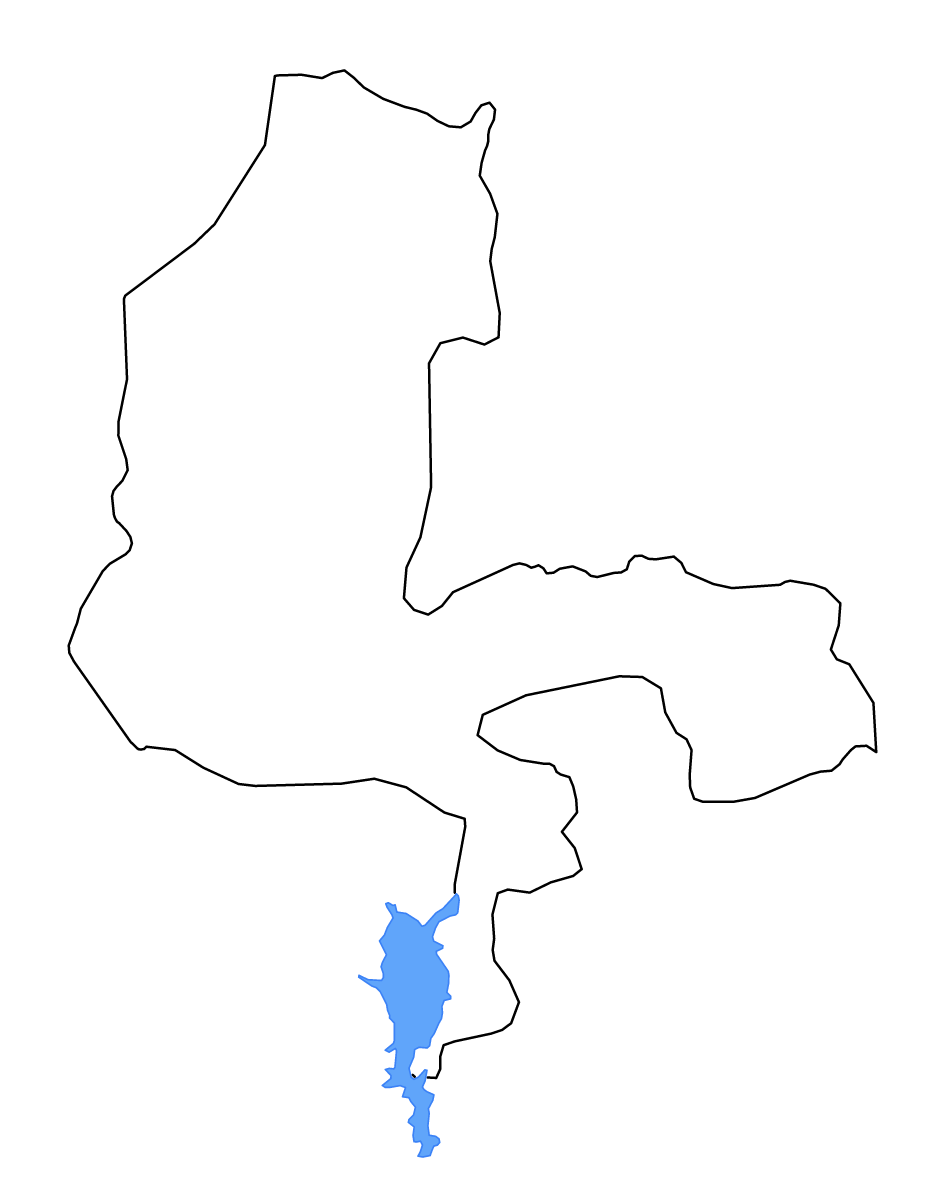 Carte de contour de Kebbi State, Nigeria avec lacs et rivières.
