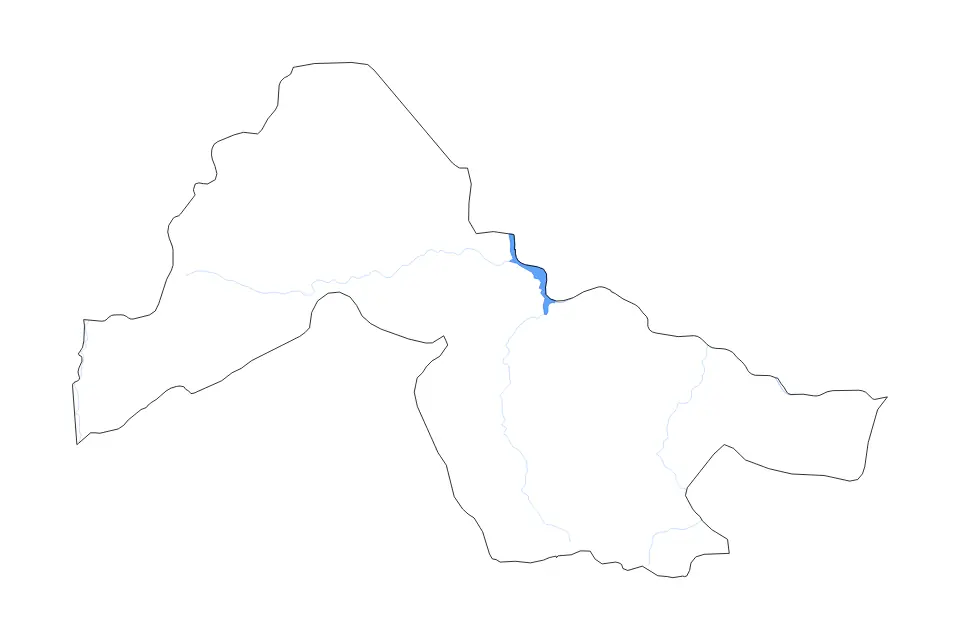 Kwara State outline map preview
