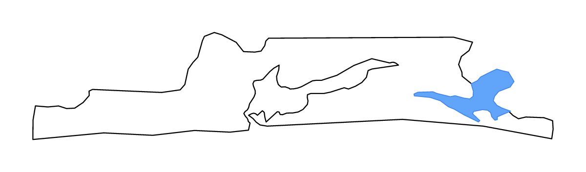 Carte de contour de Lagos, Nigeria avec lacs et rivières.