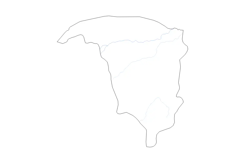 Carte de Yobe State, Nigeria de type contour, subdivisions et rivières pour Afrique, montrant contour, subdivisions et rivières avec des limites nettes.