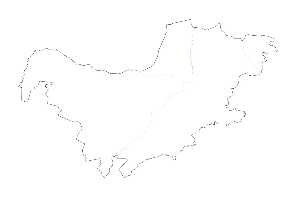 Vista previa del mapa de contorno de North West