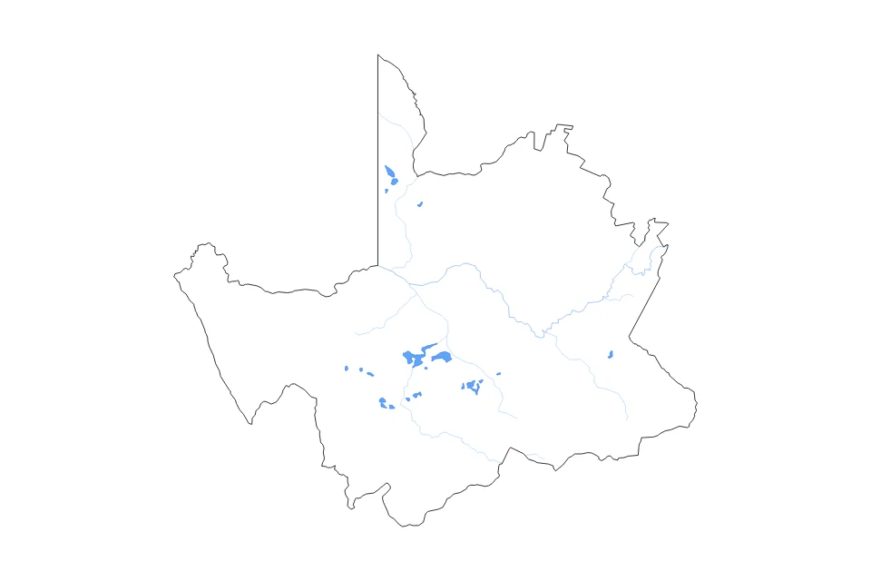Vista previa del mapa de contorno de Northern Cape