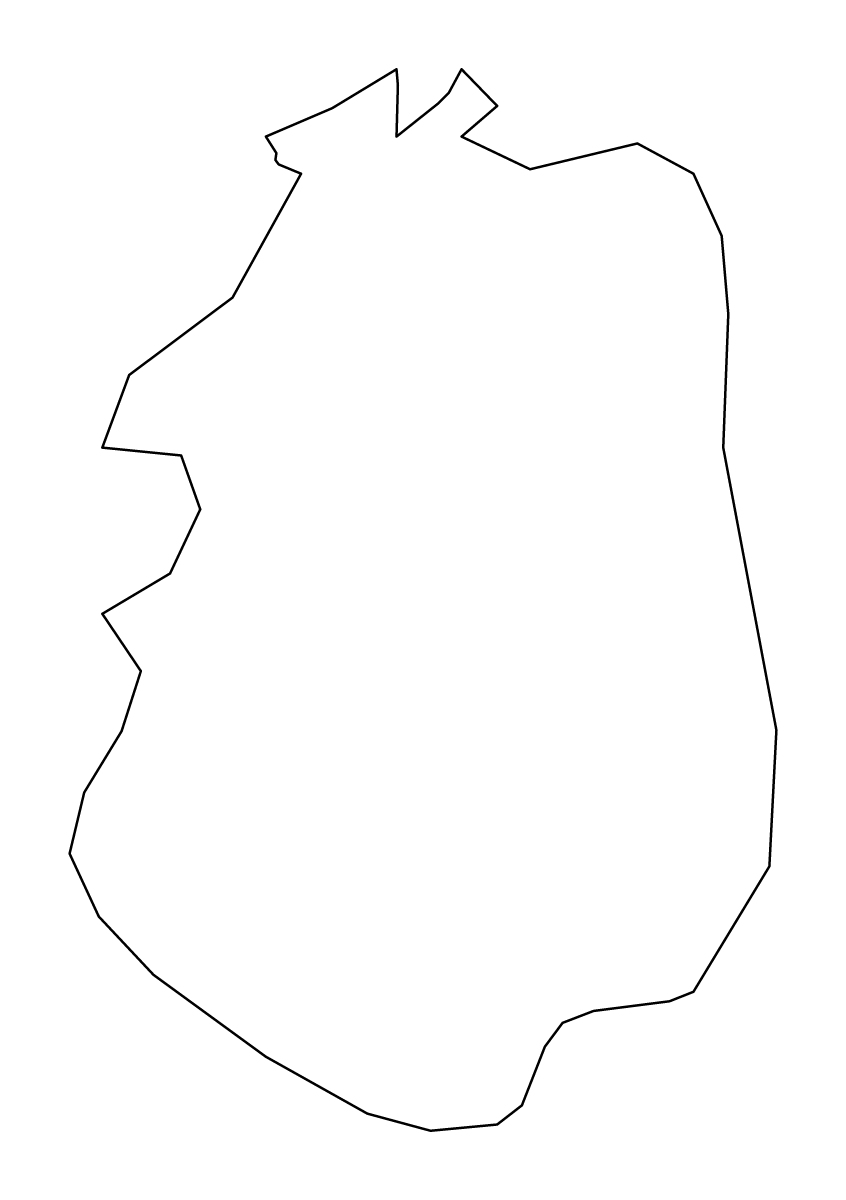 Carte de contour de Maio, Republic of Cabo Verde.