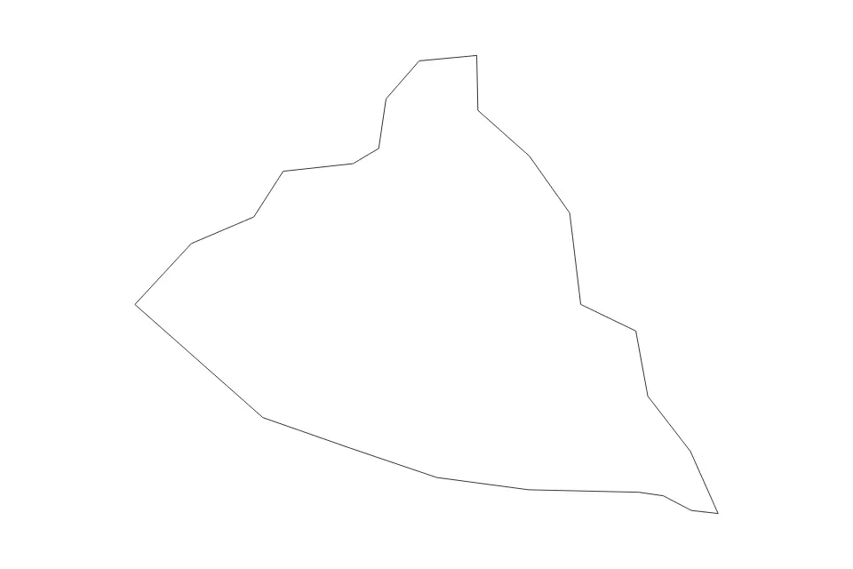 Mapa de Ribeira Grande de Santiago, Republic Of Cabo Verde de tipo contorno para África, con contorno con límites limpios.