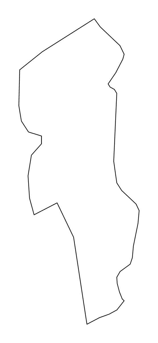 Mapa de contorno de Sal, Republic of Cabo Verde.