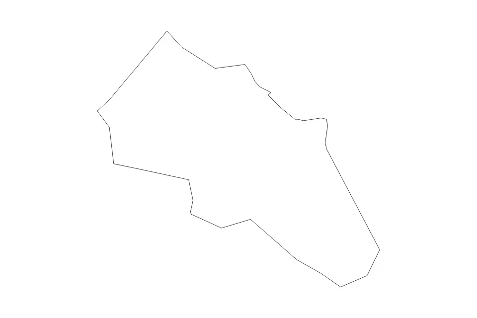 Carte de Santa Cruz, Republic Of Cabo Verde de type contour pour Afrique, montrant contour avec des limites nettes.