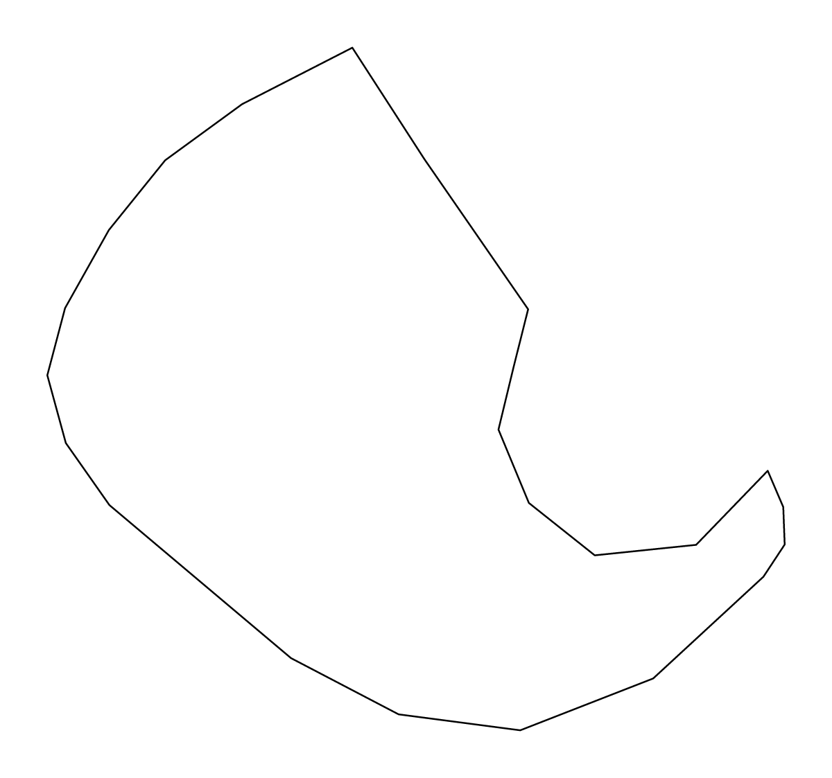 Mapa de contorno de São Filipe, Republic of Cabo Verde.