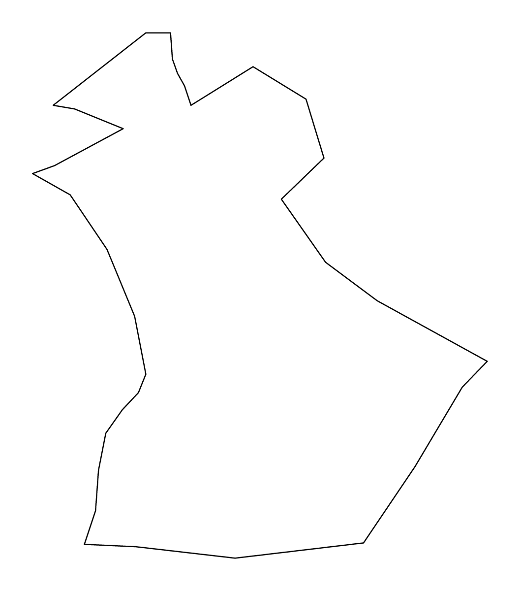 Mapa de contorno de Tarrafal, Republic of Cabo Verde.