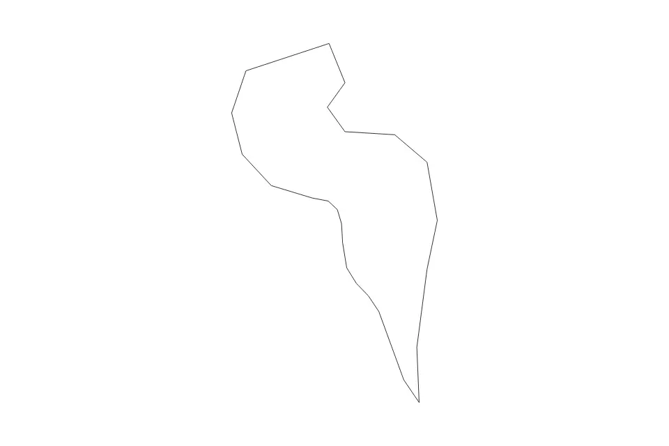 Mapa de Tarrafal de São Nicolau, Republic Of Cabo Verde de tipo contorno para África, con contorno con límites limpios.