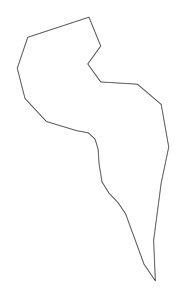 Mapa de contorno de Tarrafal de São Nicolau, Republic of Cabo Verde.