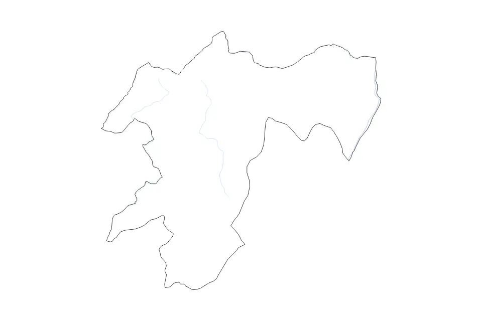 Mapa de Pool, Republic Of The Congo de tipo contorno y ríos para África, con contorno y ríos con límites limpios.