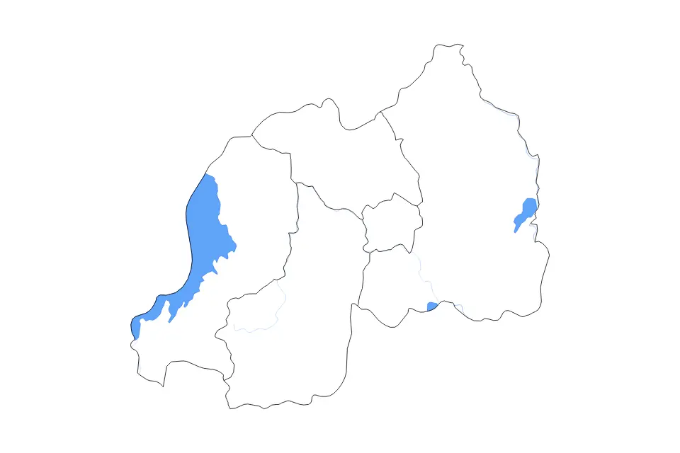 Vista previa del mapa de contorno de Rwanda