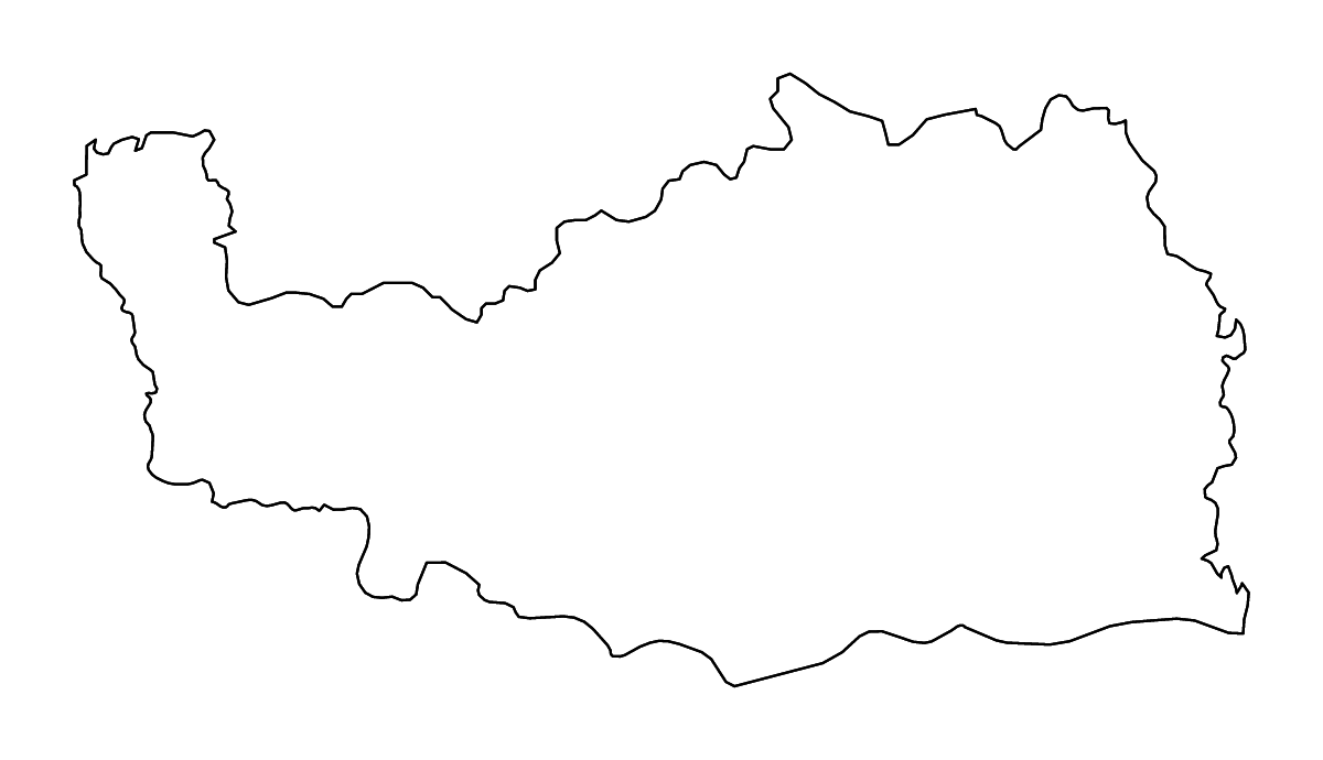 Carte de contour de Kédougou, Senegal avec rivières.