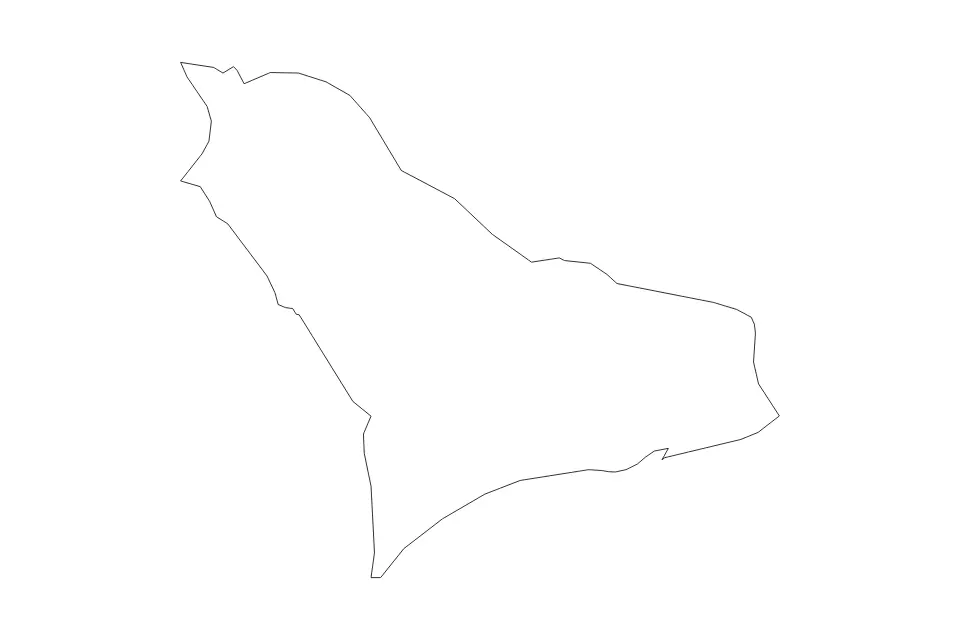 Carte de Western Area, Sierra Leone de type contour pour Afrique, montrant contour avec des limites nettes.
