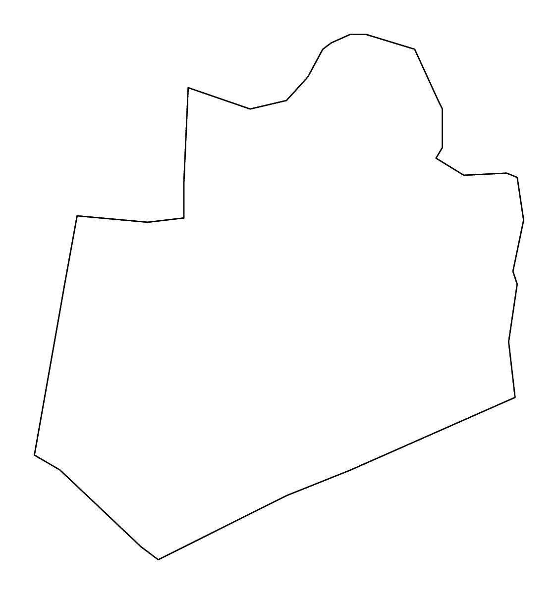 Carte de contour de Bay, Somalia avec rivières.