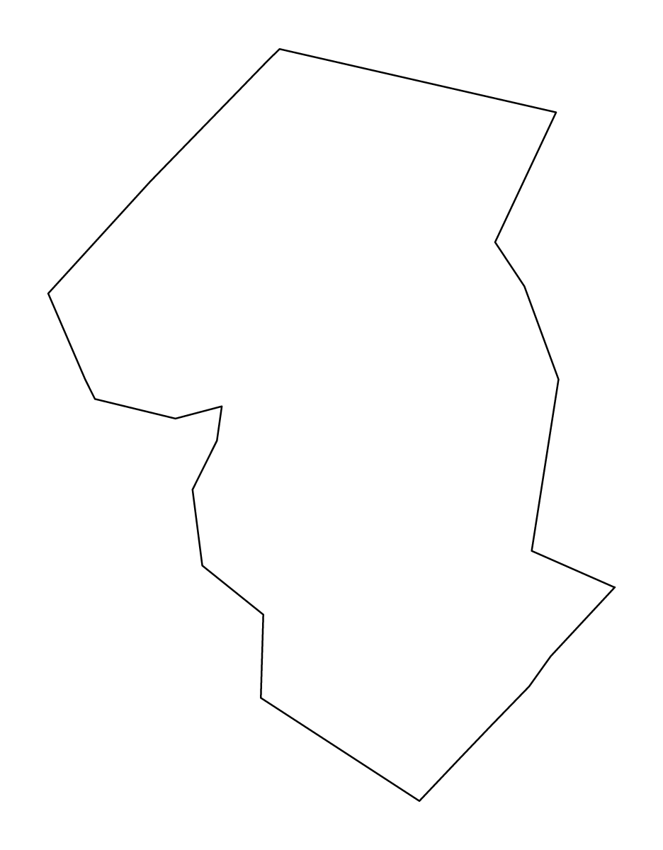 Mapa de contorno de Galguduud, Somalia.