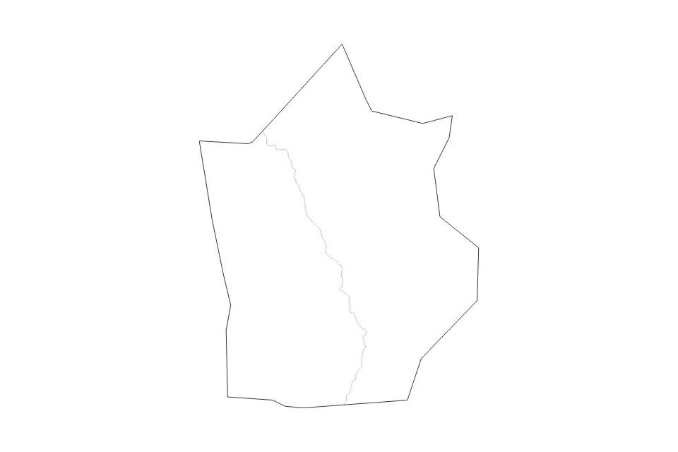 Aperçu de la carte de contour de Hiran