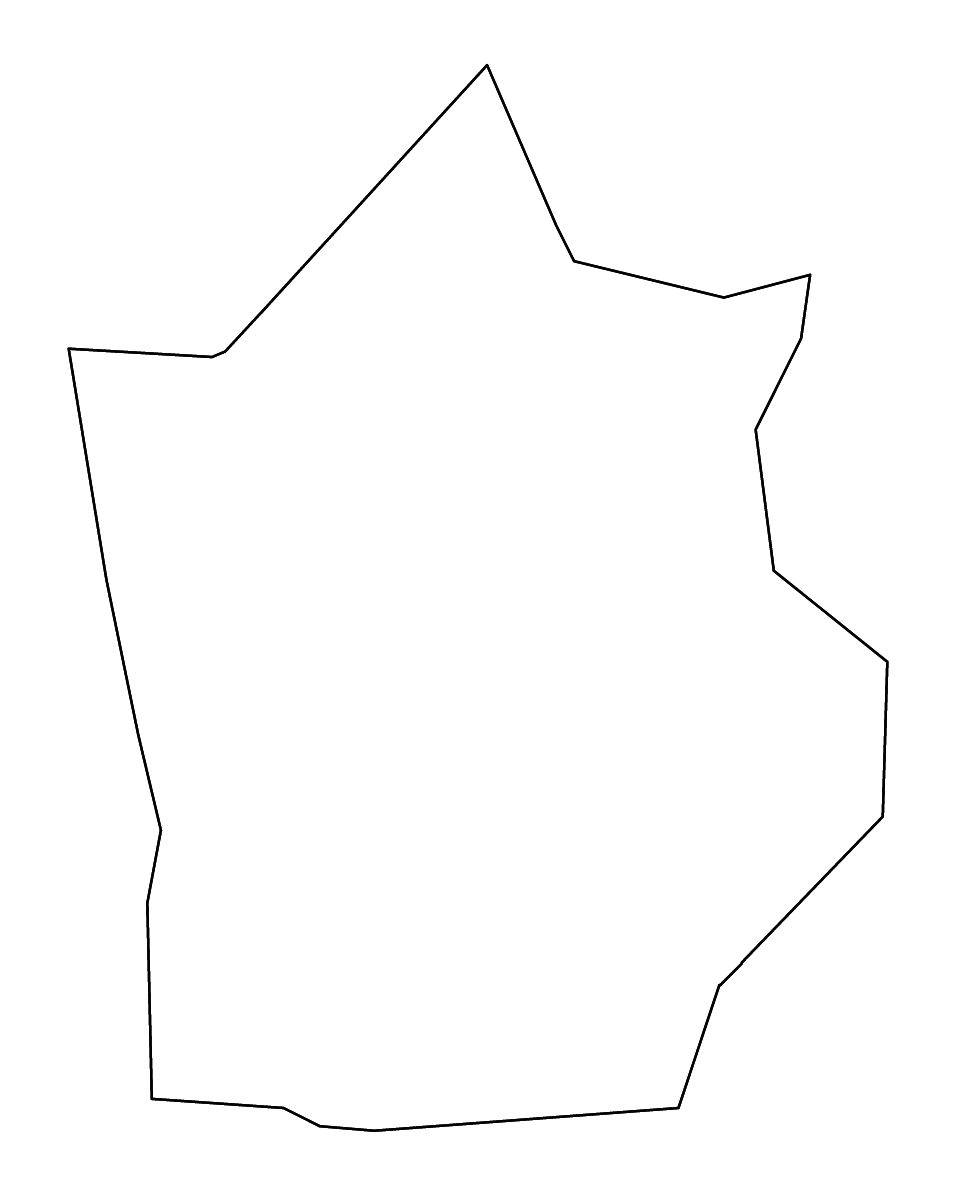 Carte de contour de Hiran, Somalia avec rivières.
